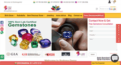 Desktop Screenshot of brahmagems.com
