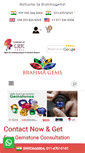 Mobile Screenshot of brahmagems.com